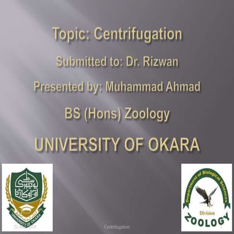 Centrifugation (Extraction Technique)