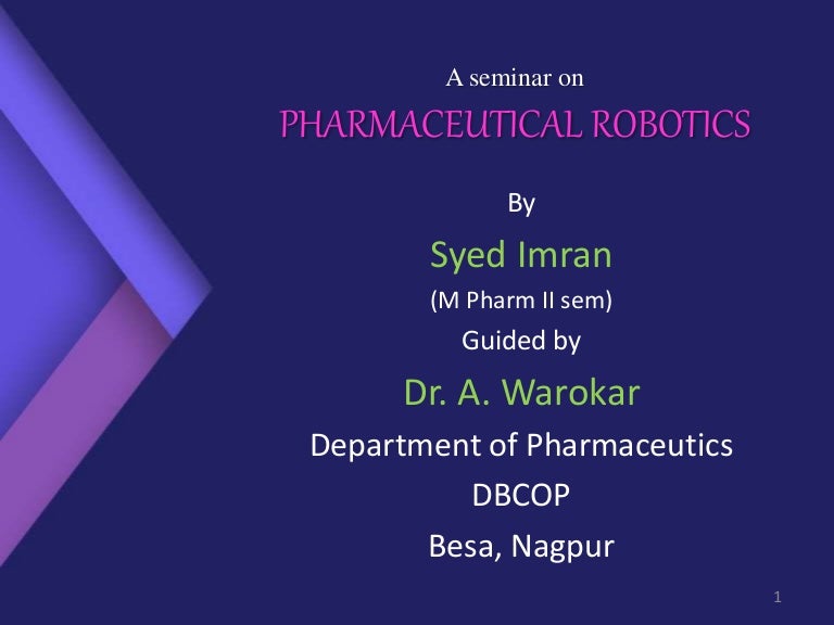 robotics in pharmaceutical industry