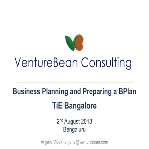 Business Planning and Preparing a Business Plan