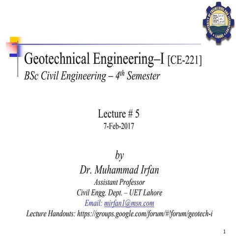 Geotechnical Engineering-I [Lec #5: Phase Relationships - Problems-2]