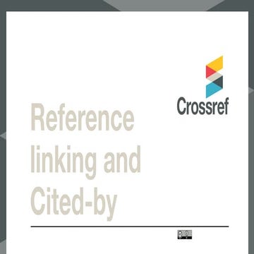 5. Reference linking & Cited by