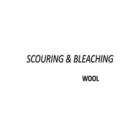 Wool and silk scouring
