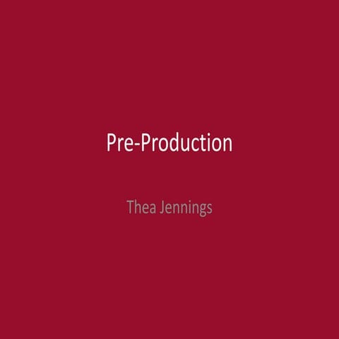 5. pre production(2)