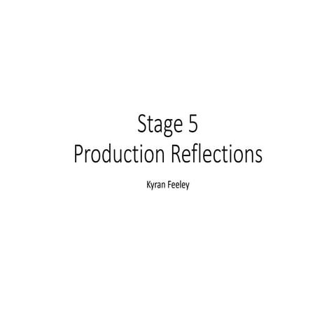 5. production reflection mv 2018