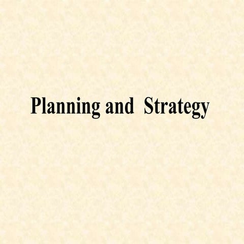5. Business Planning & strategy