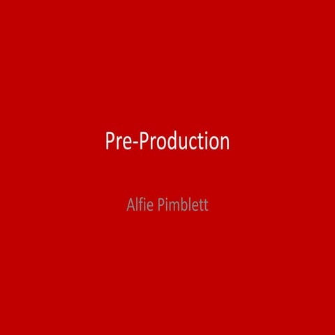 5. fmp pre production (done)