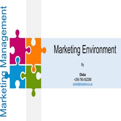 Marketing environment 1