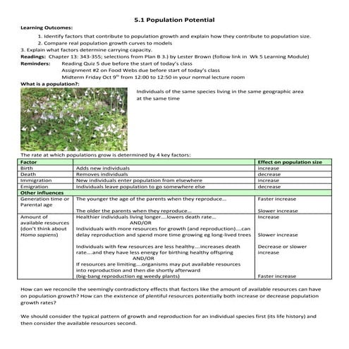 5.1 Population Potential