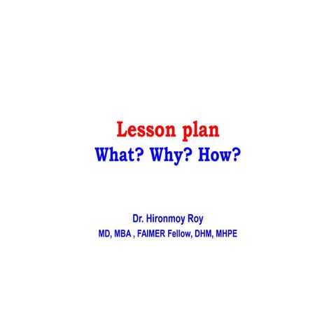 LESSON PLAN