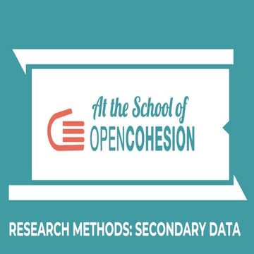 ASOCEU - Lesson 1 - Research Methods: Secondary Data (slides)