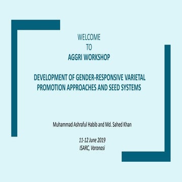 5.experiences of irri in bd women and seed sahed and ashraf