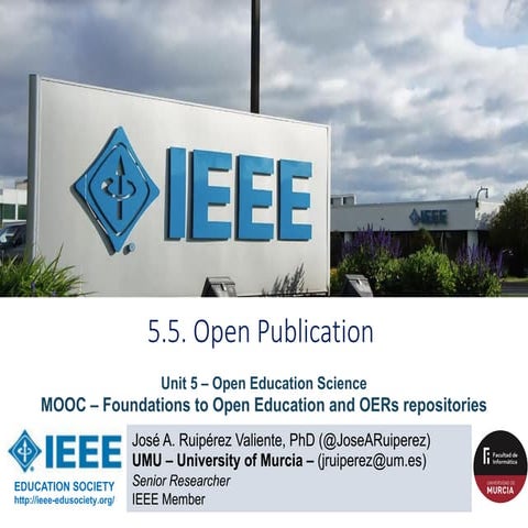 MOOC OERs 5.5. open publication