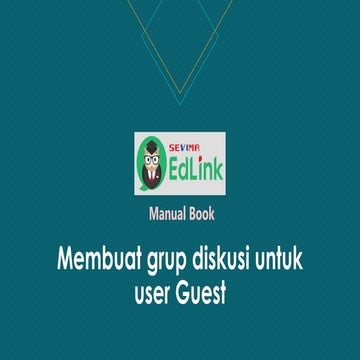 User guide edlink web v.1 | PDF
