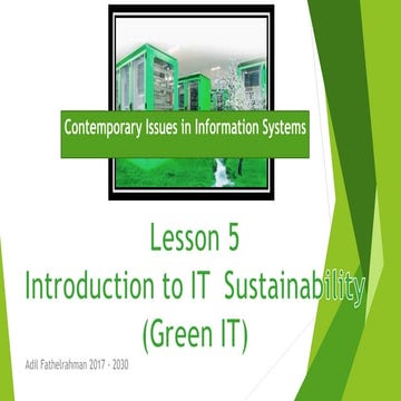 introduction to it  sustainability