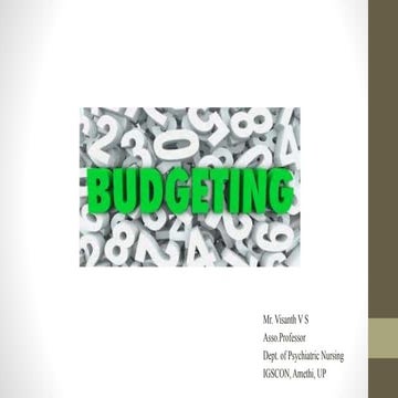 Budgeting- Management Process