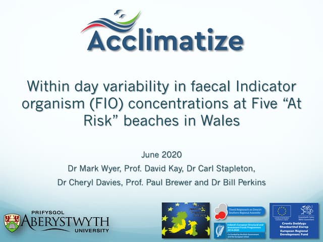 5. The complex challenges of dealing with bathing waters - Prof. David Kay, A...
