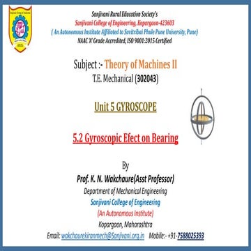 5.2 gyroscopic effect on bearings