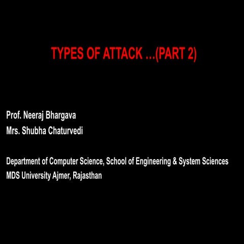 Types of attack -Part2