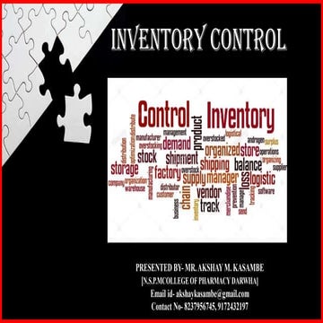 5. inventory control
