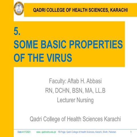 5. Basic properties of virus