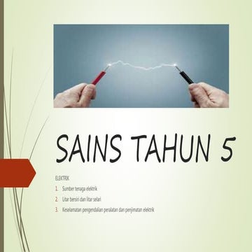 5. sains tahun 5 elektrik