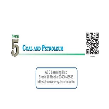 5. coal and petroleum