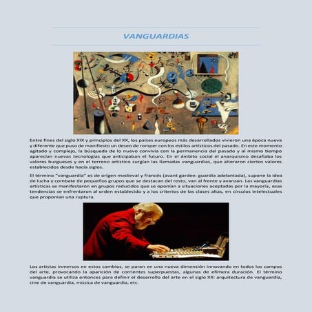 Vanguardias Musicales del Siglo XX