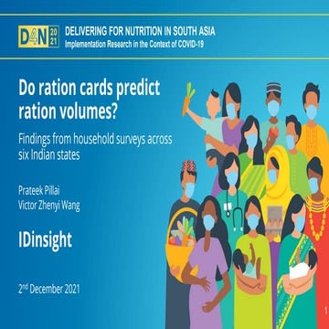 Do ration cards predict ration volumes? Findings from household surveys ...