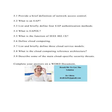 5.1 Provide a brief definition of network access control.5.2 W.docx