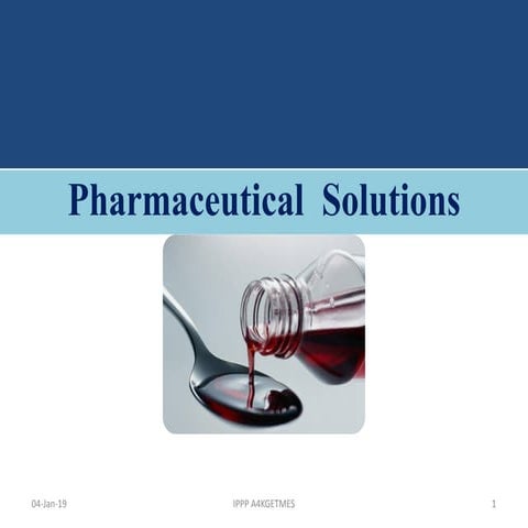 5. Pharmaceutical solutions.pdf | Chemistry | Science