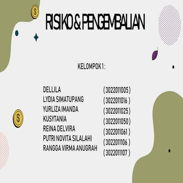 5. Kel.1 - Risiko dan Pengembalian.pptx