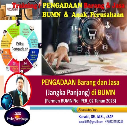 Pengadaan Barang dan Jasa (Jangka Panjang) di BUMN_ Training "Ketentuan ...