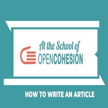 TIPS: How To Write An Article - ASOC2324 EN