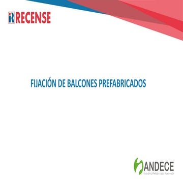 Fijaciones de balcones prefabricados de hormigón - RECENSE | PDF