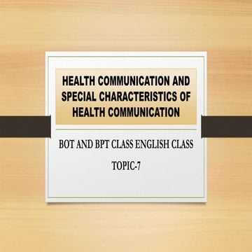 5. Topic 7 - Different methods of communications Types and process of communi...