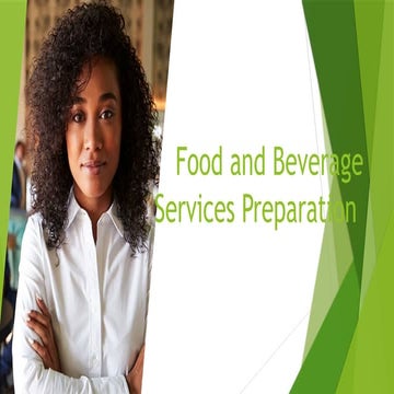 5. FOOD AND BEVERAGE Preparation POWERPOINT