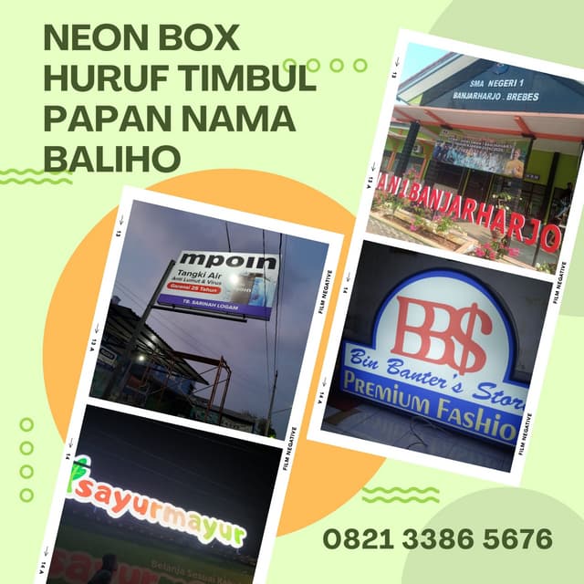 Dari TEGAL, WA 0821 3386 5699 Jasa Pembuatan Neon Box Melayani Wilayah ...
