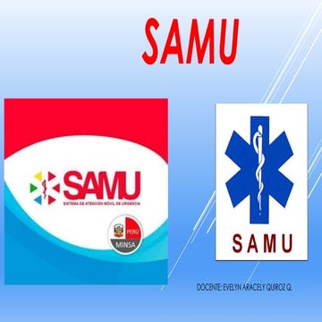 SAMU de equipo de emergencia en salud publica