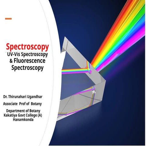 5. Specroscopy.pptx  Dr Thirunahari Ugandhar