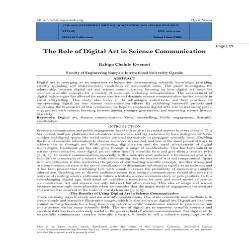 The Role of Digital Art in Science Communication (www.kiu.ac.ug)