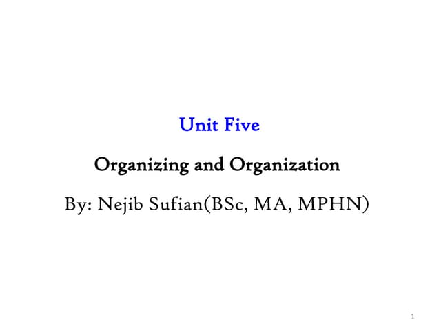 5.  Implementation Organizing.the role ppt