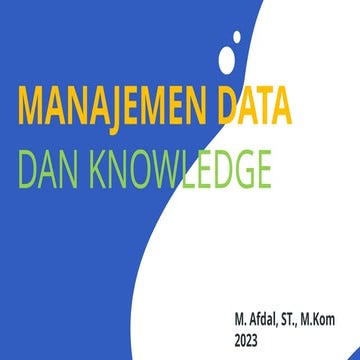 5.-Manajemen-Data Manajemn data dalam sistem infromasi