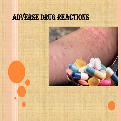 Adverse Drug reactions and its types all
