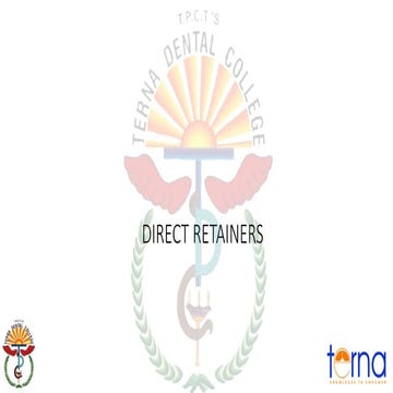 5.-direct-retainers in maxillofacial prosthodontics and removal prosthodontics