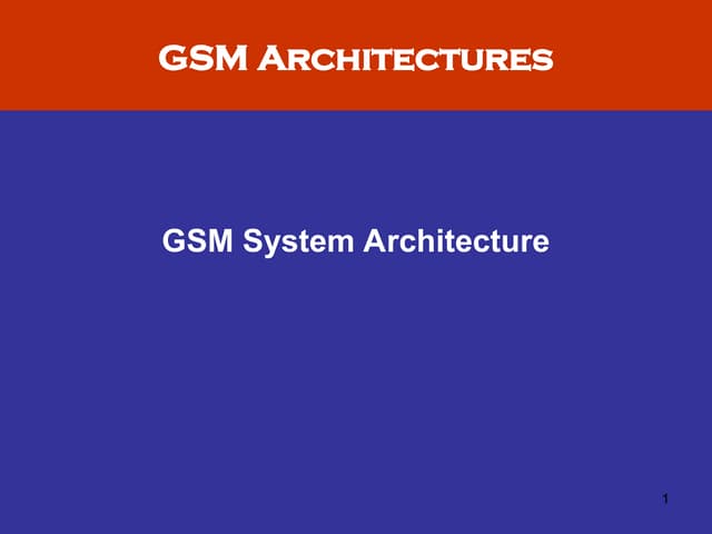 5. GSM System Architecture in Mobile Computing .ppt
