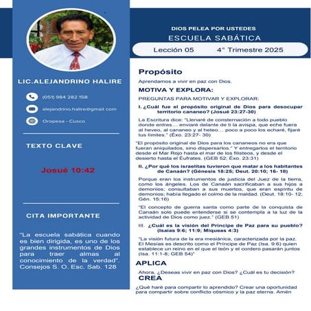 Escuela Sabática Lec. 5. Dios pelea por ustedes.pdf