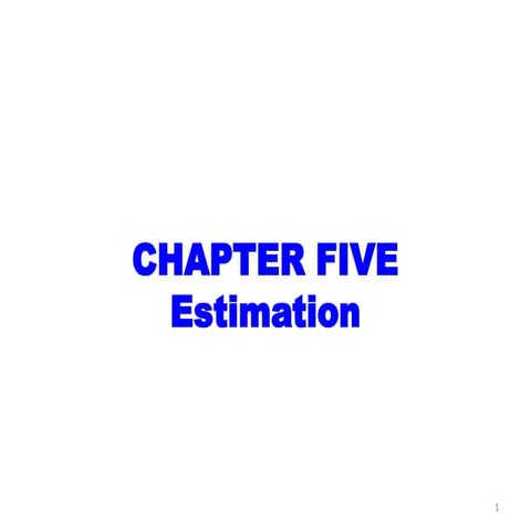 5.  Estimation biostatistics power point