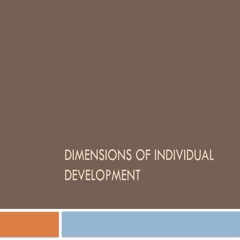 Dimensions of development | PPTX