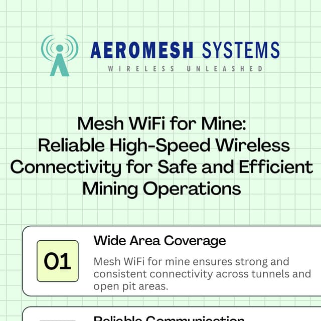Mesh WiFi for Mine: Reliable High-Speed Connectivity for Underground ...
