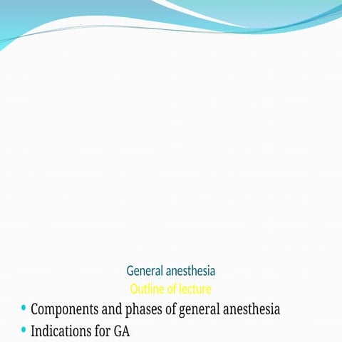 Principles of Anesthesia | PDF